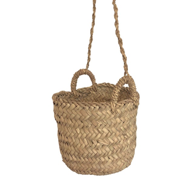 Panier à suspendre Palm - Naturel - 15x15 cm - Osier