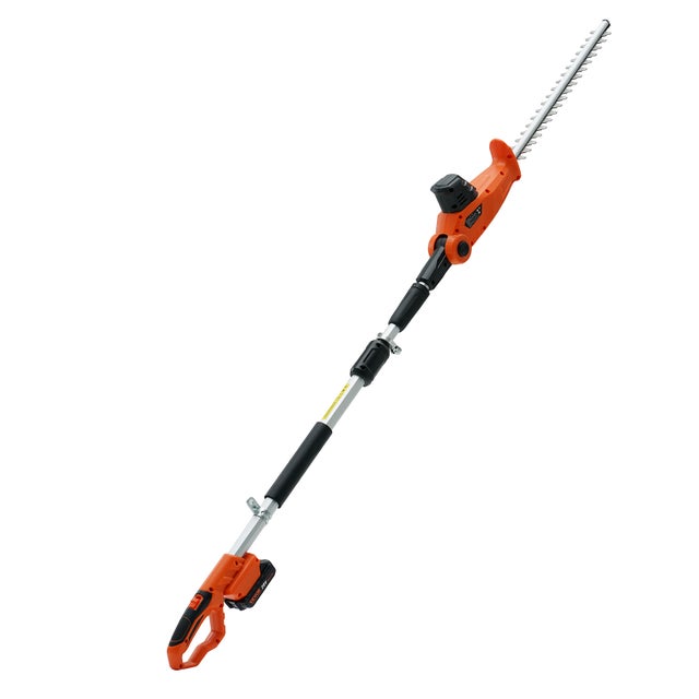 VEVOR Tagliasiepi Elettrico a Batteria Asta Telescopica Regolabile tra 188-239 cm da Giardino per Siepi Cespugli Arbusti Potatura, Tagliasiepi a Batte