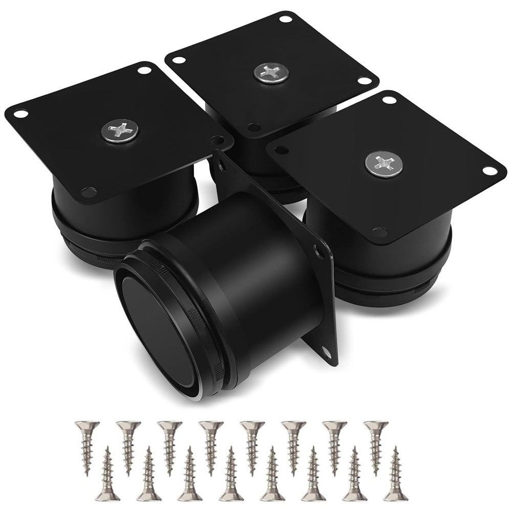 Set Di 4 Piedini Per Mobili In Acciaio Inox Da 50 Mm Per Mobili Da Bagno, Mobili Da Cucina, Mobili Da Ufficio, Regolabili In Altezza Con Viti | Leroy Merlin - Foto 10