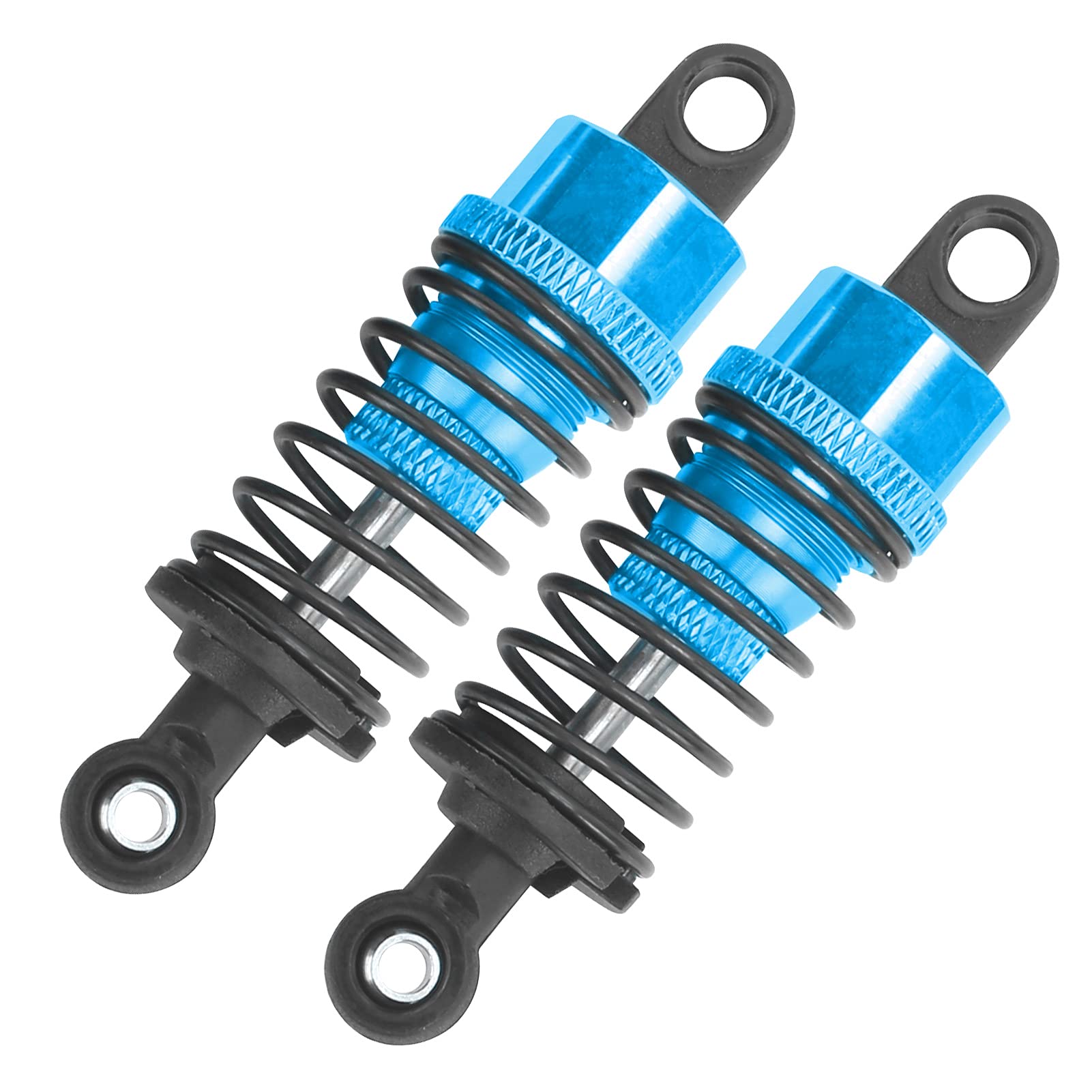 Yuecoom Amortisseurs RC Métal 65mm – 2 Pièces Réglables Pour Slash 2 Et HPI – Amortisseurs Haute Performance – Bleu