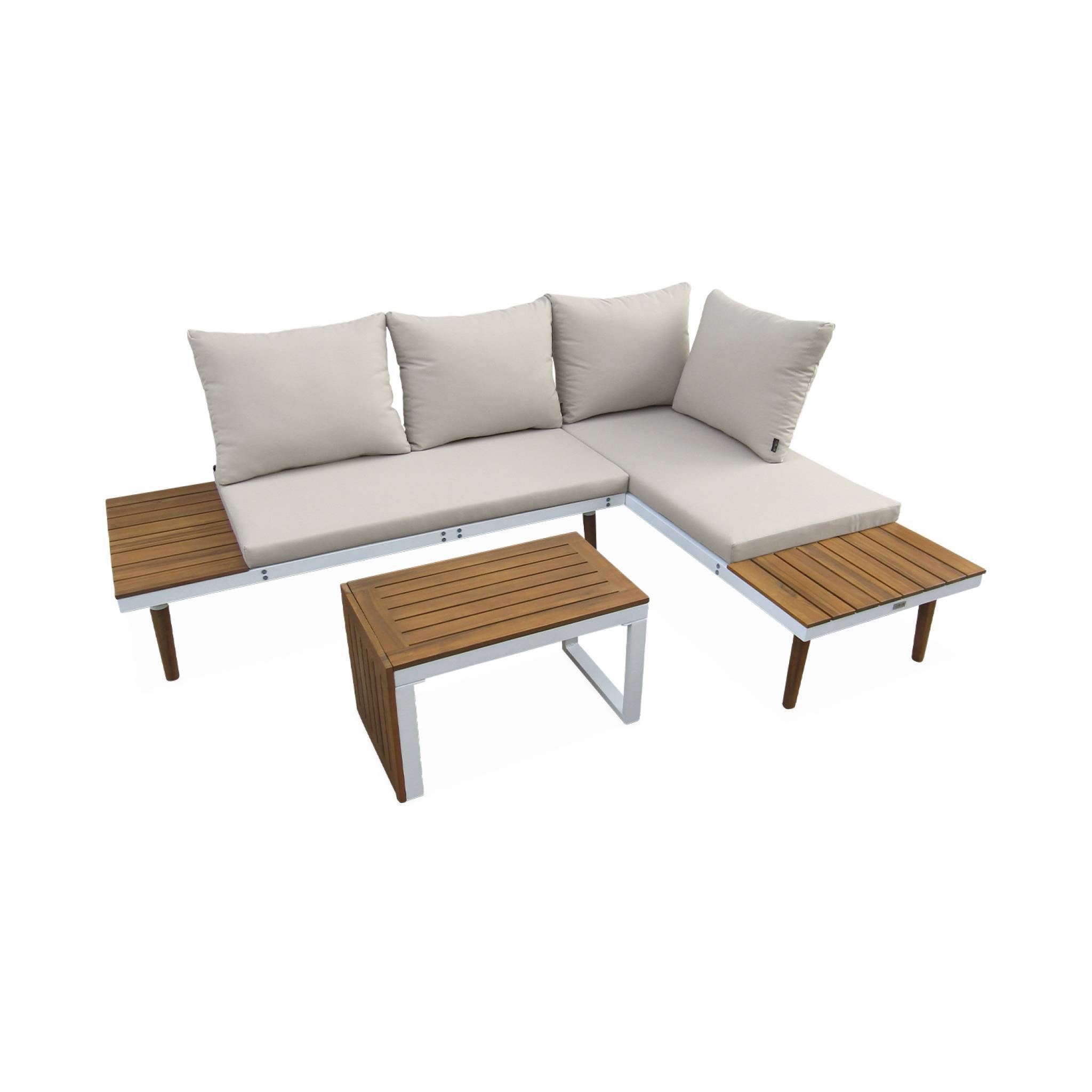 Salon de jardin en Aluminium Beige 4 personnes - 6