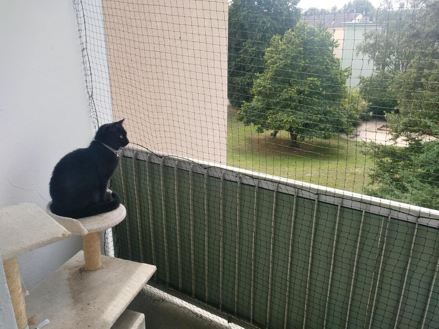 Filet de Protection pour Chat, 10x3m, Renforcé, Résistant aux Intempéries, Sécurise Balcon, Fenêtres et Terrasses - 7