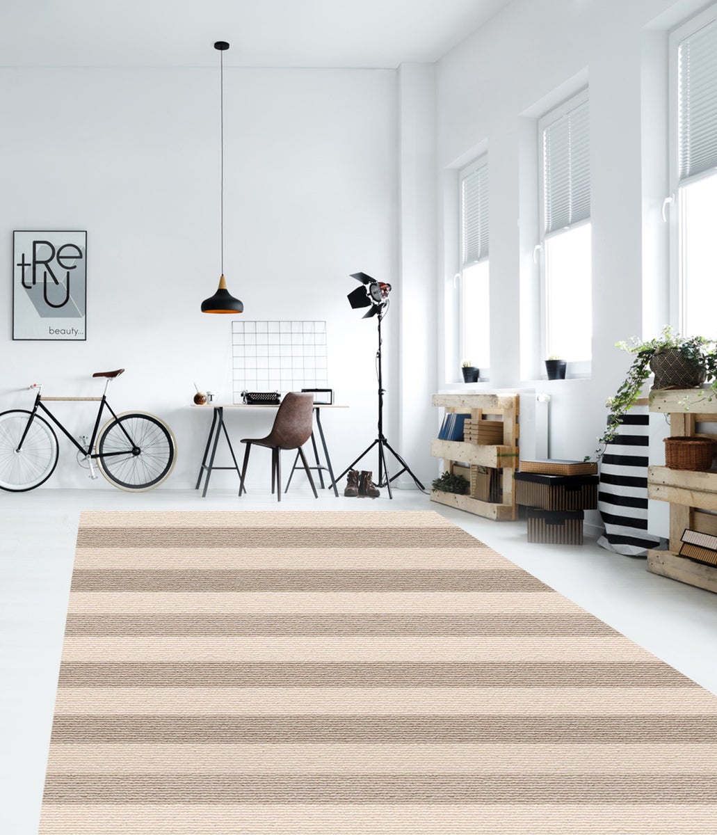 Tapis antidérapant en vinyle, Giza 200x266 cm - PVC imprimé, lavable, ignifuge, pour le salon et la cuisine - 4
