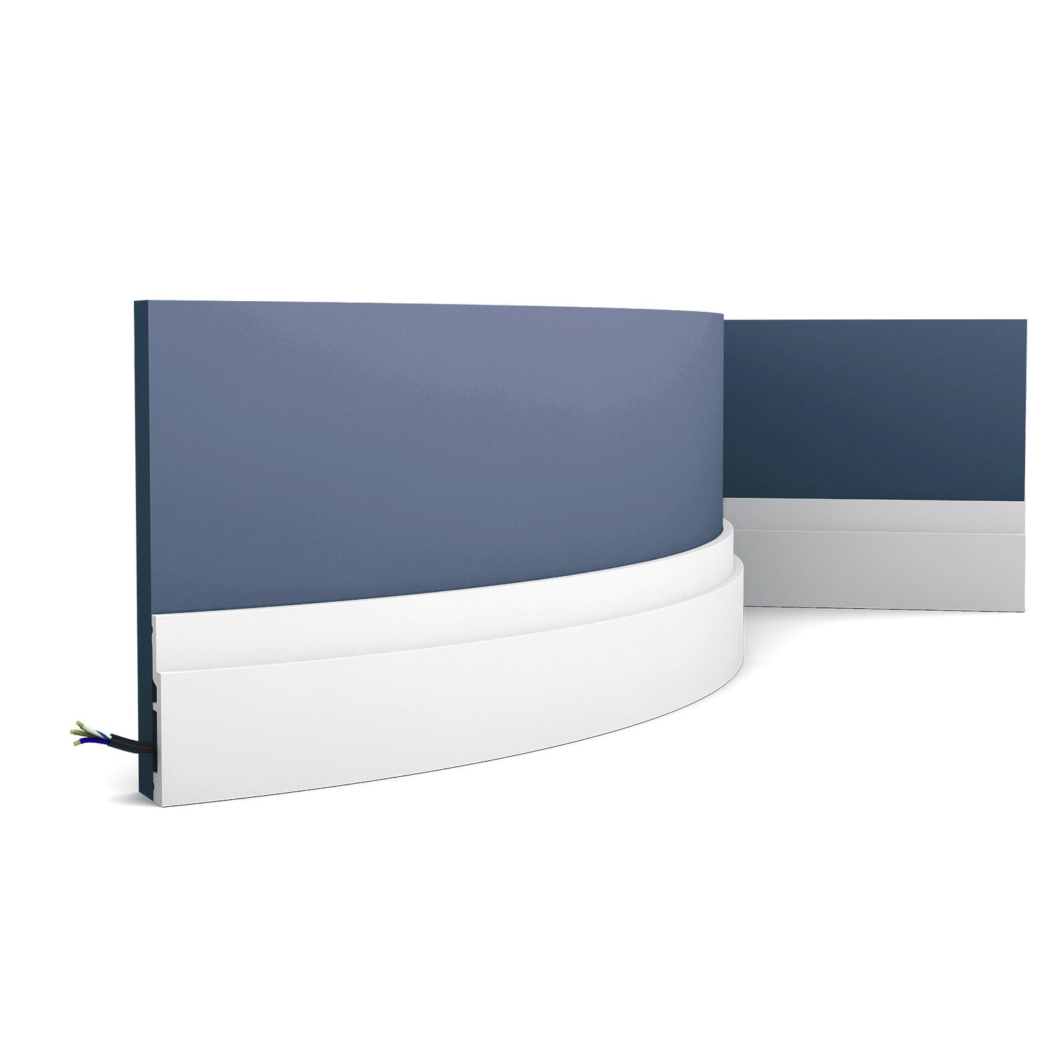 Zócalo orac decor modern sx187f high line zócalo multifuncional flexible moldura decorativa para pared 2 m