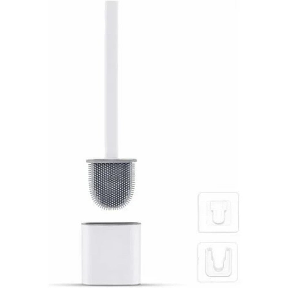 Brosse WC Silicone Plate Balayette WC Ventilée, Séchage Rapide sans ...