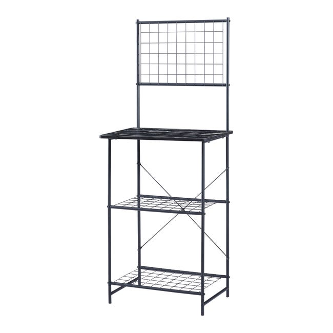Scaffale Da Cucina SDHYL Con 5 Ripiani E Ganci - 90x40x83 Cm, Struttura Metallica, Gambe Regolabili