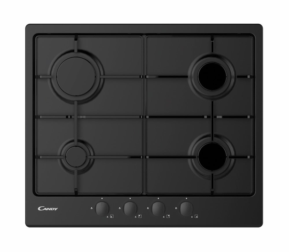 Candy Idea CHW6BRBB Plaque de cuisson à gaz encastrable 4 feux Noir - 2