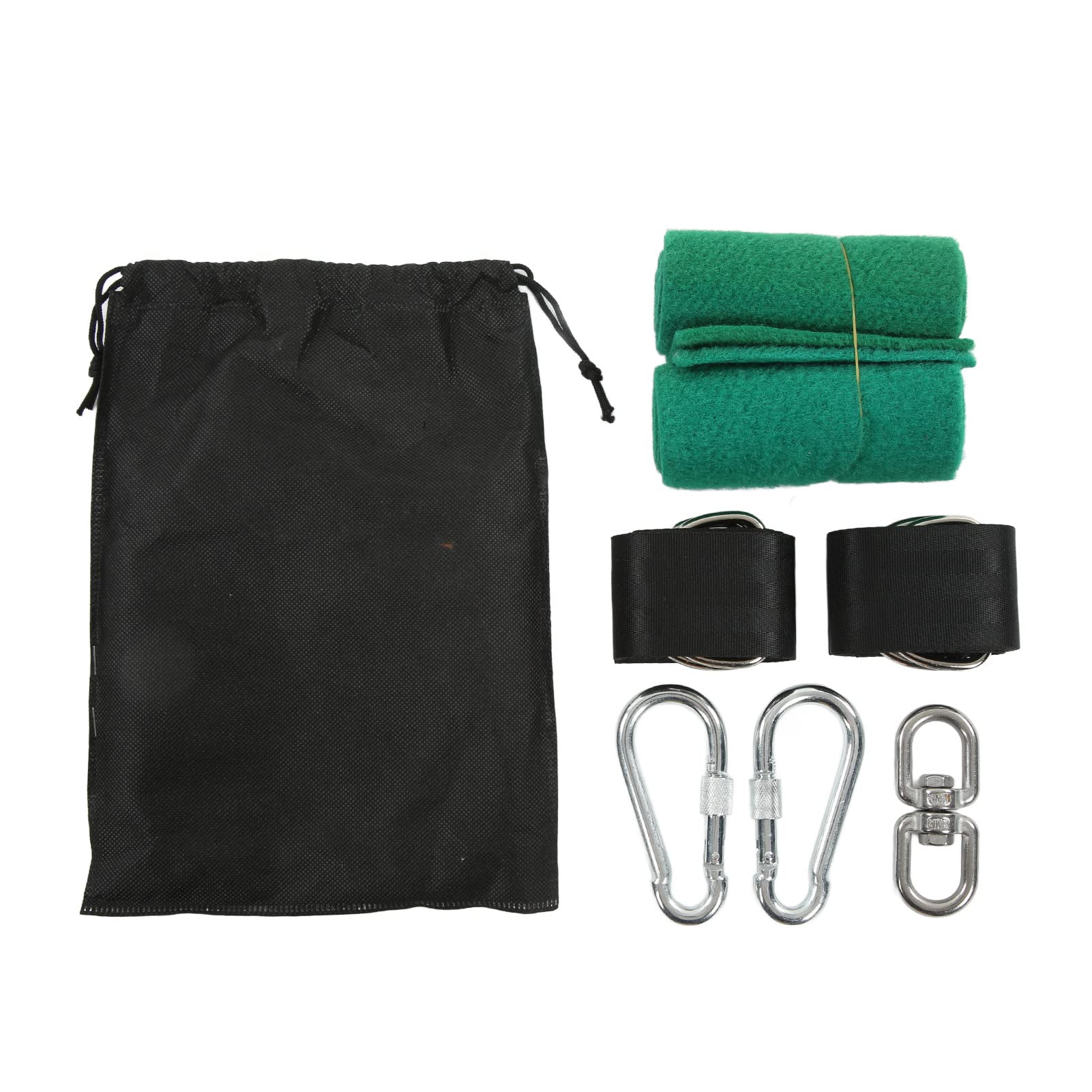 Cinghie Per Altalena Con Albero 25 Cm | Moschettone In Acciaio Incluso | Capacità 200 Kg | Nylon Resistente Per Amaca, Sedia Sospesa E Dondolo - 5