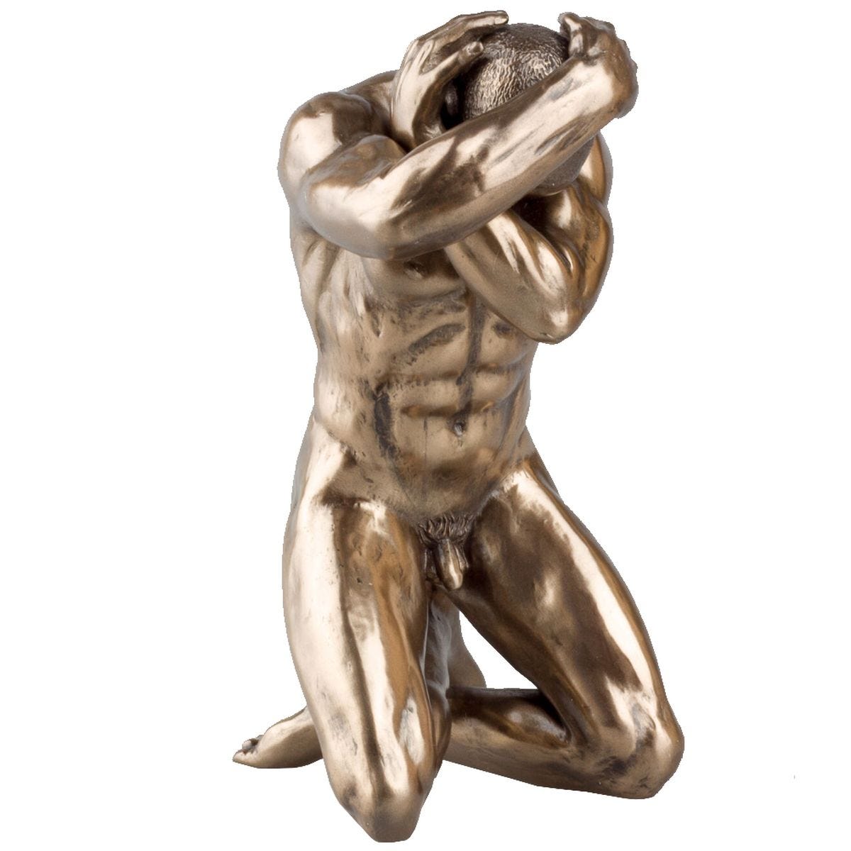 Parastone Statuette en résine Homme nu 34 cm Doré - Maison & Déco Parastone Statuette en résine Homme nu 34 cm Doré - Maison & Déco