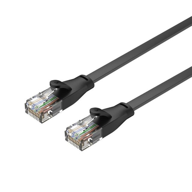 Cavo LAN Piatto Cat.6 InLine 3 Metri – Blu – U/UTP – Profilo 1mm – Ideale Per Battiscopa E Tappeti - 5