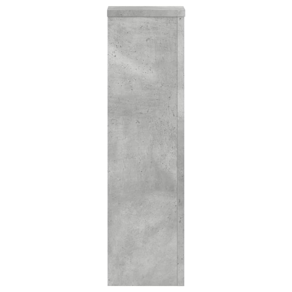 Supports pour plantes 2 pcs gris béton bois d'ingénierie - 6