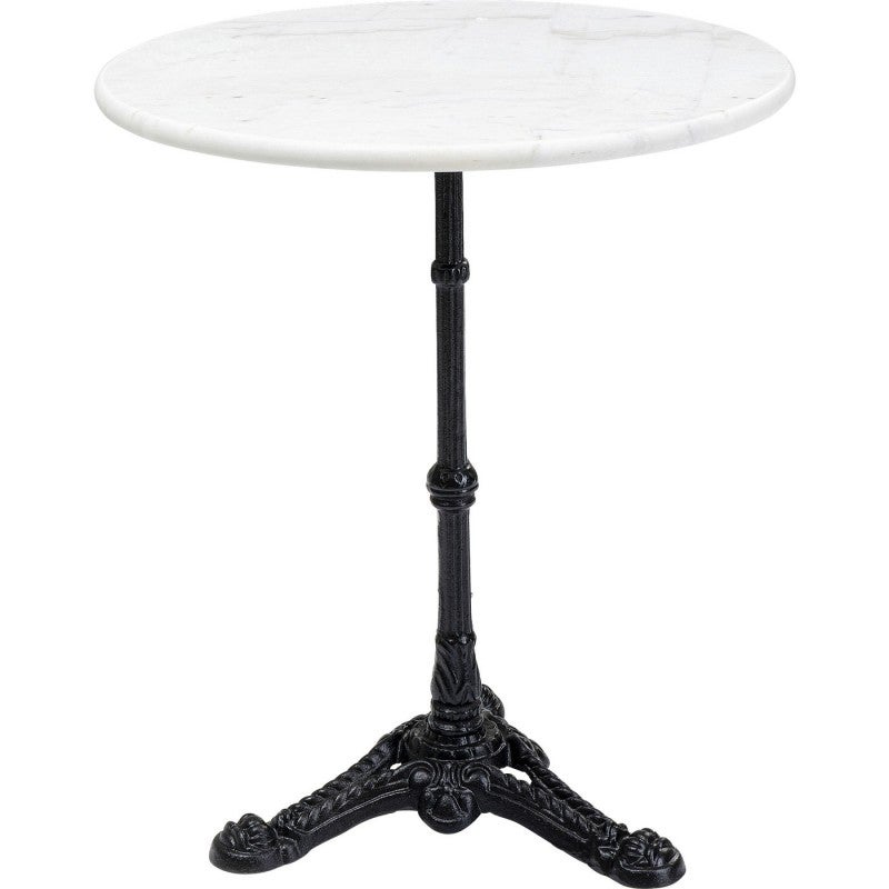 Table Bistrot ronde 60cm marbre blanc Kare Design - 2