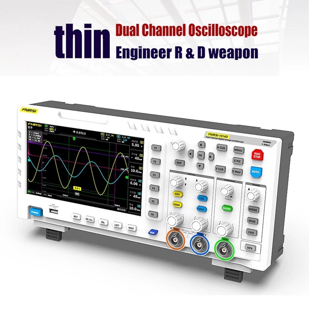 Oscilloscope Numérique Portable BSIDE O7 2 Canaux - Multimètre + Générateur Signal 25MHz 208MSa/s