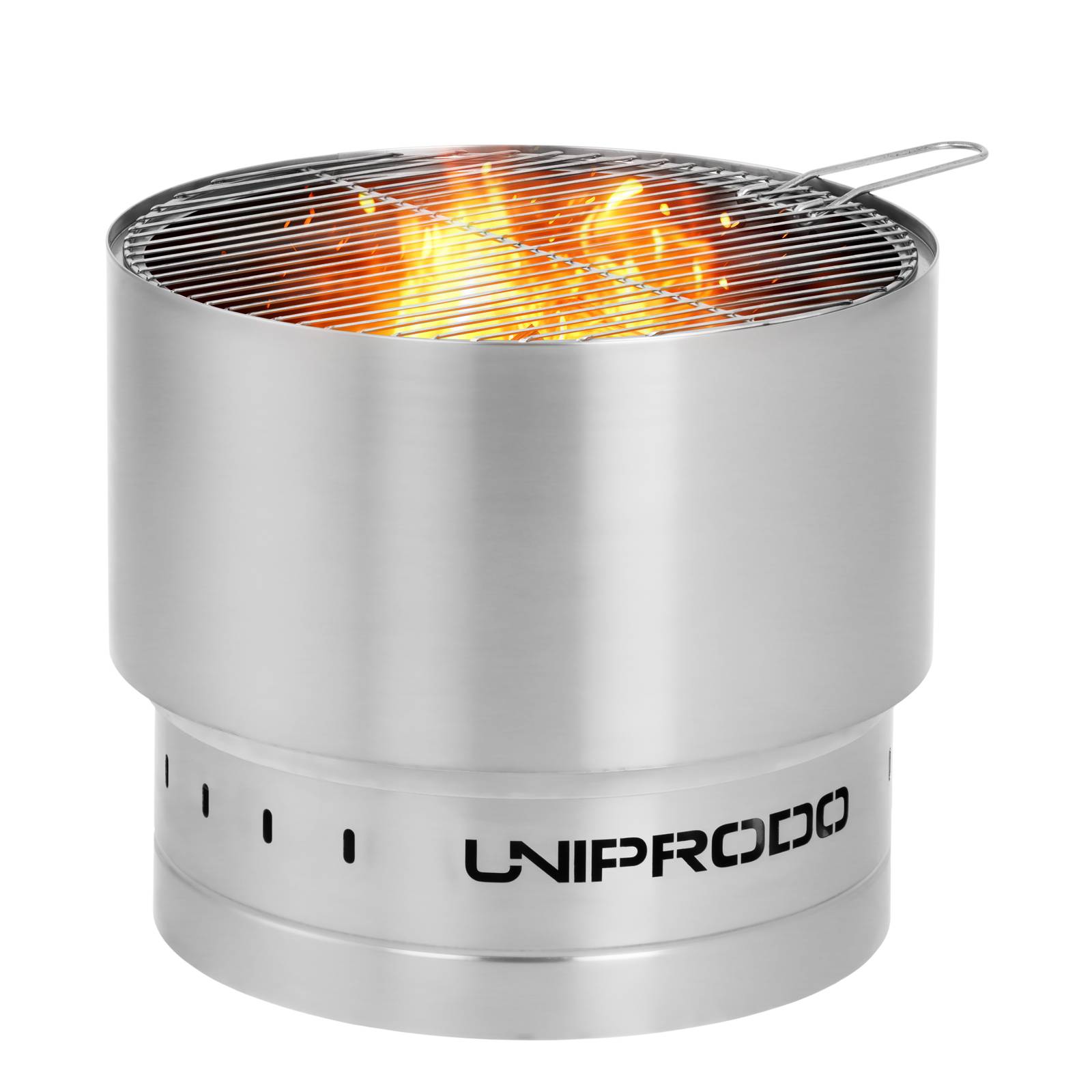 VidaXL Tavolo Con Braciere In Acciaio E Ceramica - Griglia Per Barbecue Da Esterno - Foto 6