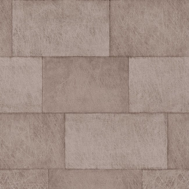 Papier Peint Pierre Tilo M1 No.3392 – Brun, Effet Brique Rustique, Intissé, 5,33 M², Tadessi