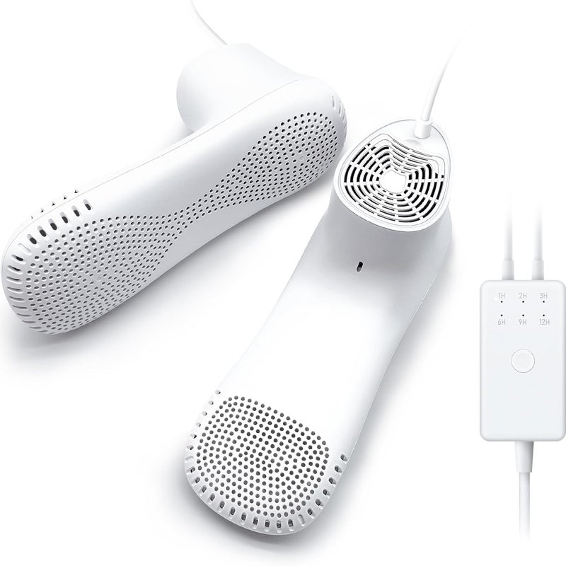 Elektryczna suszarka do butów i dezodorant domowy – dezodoryzuje – z timerem i wentylatorem, cicha | Rozmiar dla dorosłych