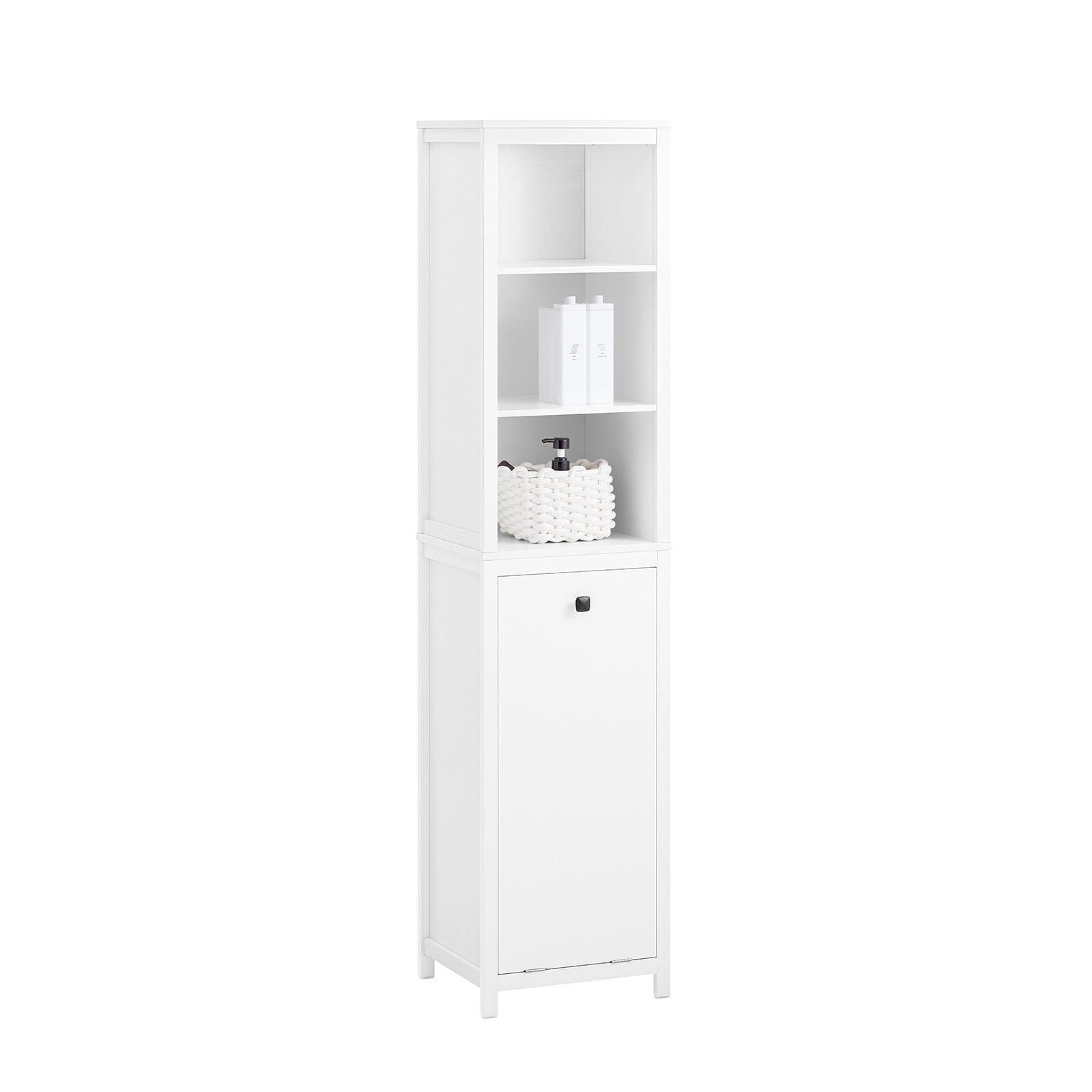 CDF Armoire Haute De Salle De Bain NEL 2K DD | Couleur : Chêne Artisan | Étagère