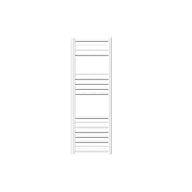 Radiador toallero de baño 40x120 cm calefactor blanco curvo con conexión lateral