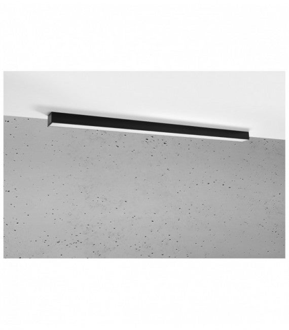 Lampa sufitowa wisząca Pinne czarno-biała LED 38W 3000K 5700lm wym: 5 x 115 x 5,3 cm metal Thoro Lighting