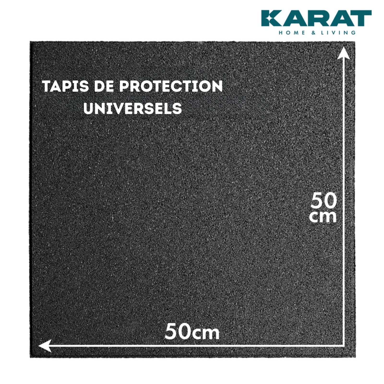 Tappeto da pavimento per area giochi e giardino, Play Protect, resistente alle intemperie con drenaggio 50 x 50 cm, Sp 25 mm, Grigio - 3