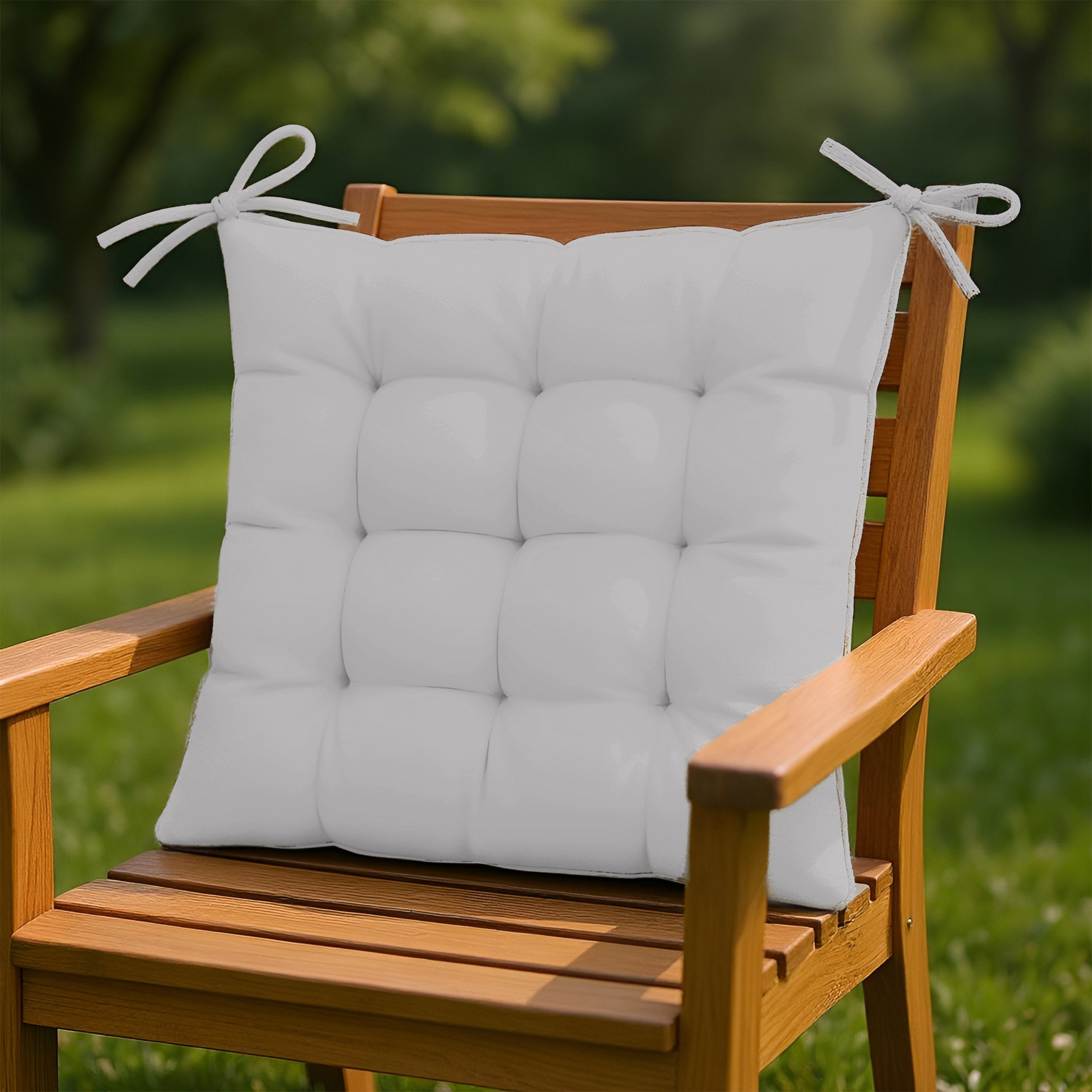 Cuscini Per Sedie Cuscini Sedia Con Fascia Elastica (set Da 6) Fantasia Cuori Imbottito Sfoderabili 40x40 (Marrone Cuscino Sedia - Foto 4