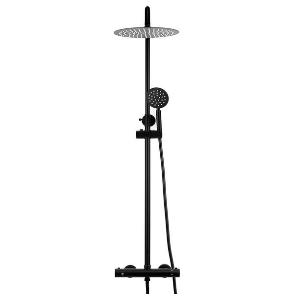 Conjunto de duche com torneira, Preto - 3