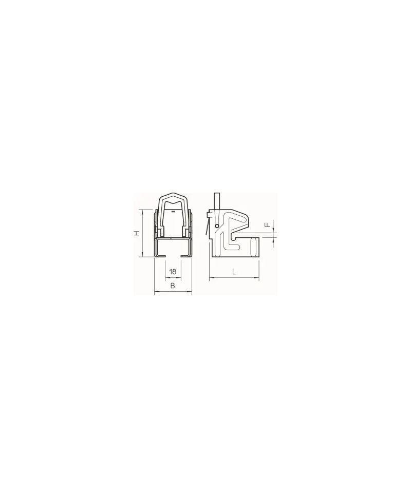 Obo Bettermann - Crapaud automatique pour rails 10-19 mm 328 2 - 1408046 - 3