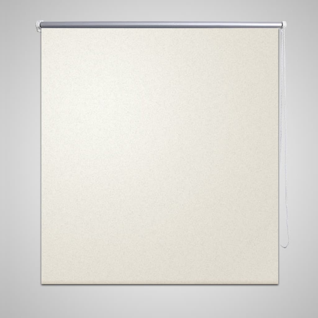 Roleta zaciemniająca 144,4x230 cm Szerokość tkaniny 140 cm ecru vidaXL