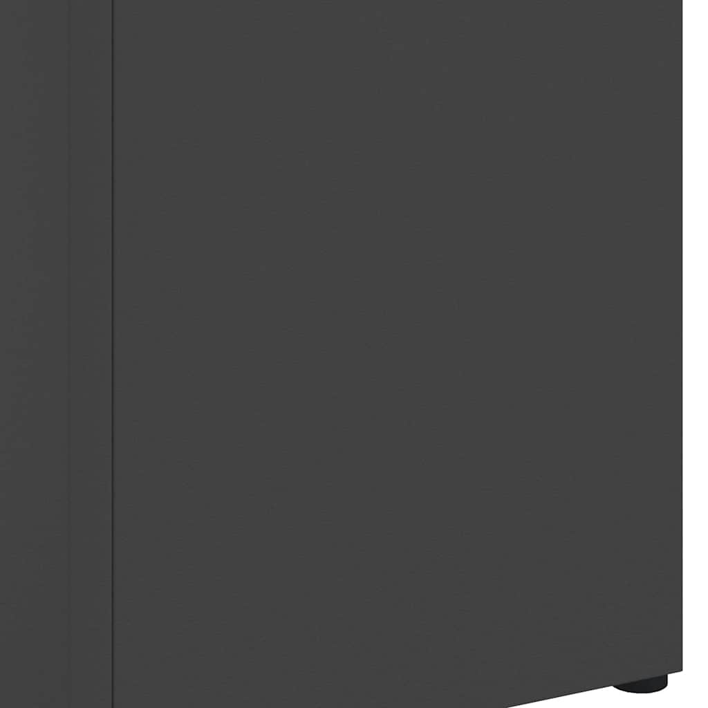 vidaXL Stand de Parapluie de Pluie Noir 15,5 x 15,5 x 49 cm Acier - 6