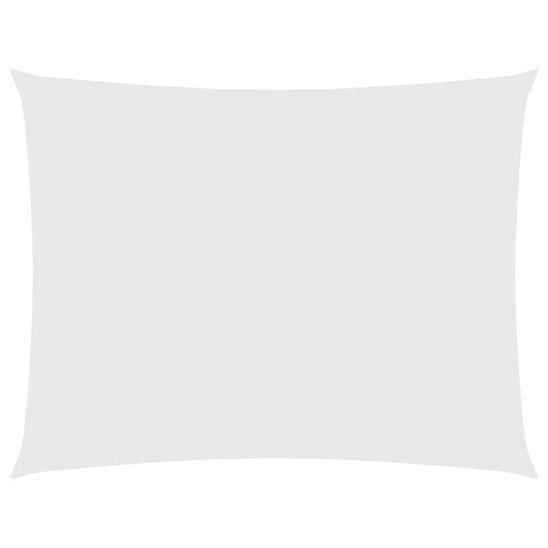 Żagiel przeciwsłoneczny prostokątny z tkaniny Oxford, 3 x 4,5 m, biały