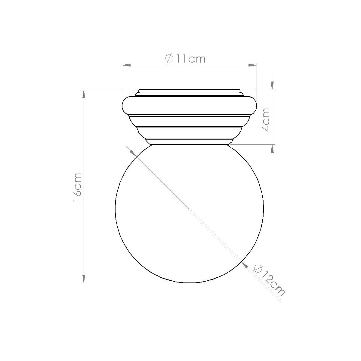 Lampa sufitowa ceramiczna szkliwiona ZORI biała 1xG9x8W ceramika / gips wym:12x12x16cm IP44 Sollux Lighting - 9