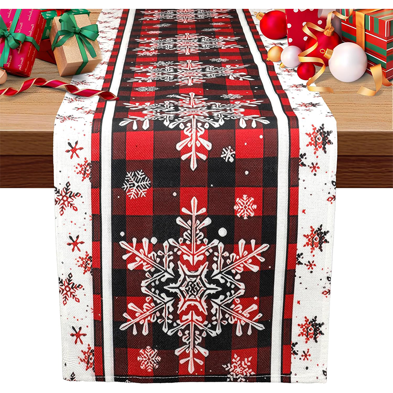 CoPDCVD Chein De Table De Noël 33 X 140 C Nappe De Table Noël Avec