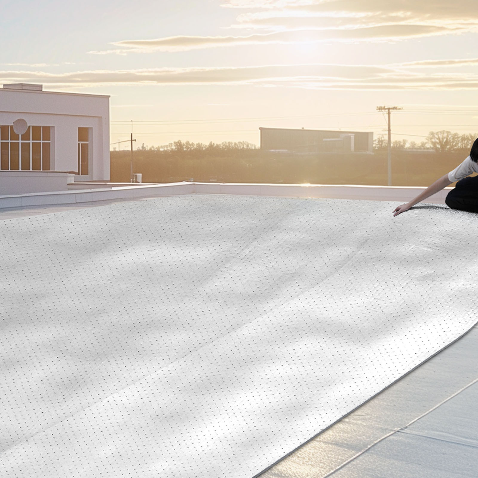 Isolant thermique double réfléchissant VEVOR, tissu perforé + alu double face, 38,1×1,22 m, 0,15 mm, barrière radiante pour garage/fenêtres - 8