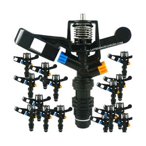 Lot De 5 Arroseurs Agricoles Suinga 5035SD - 3/4", Réglable 0-360°, Portée 12-14 M, Débit 1.24-1.62 M³/h