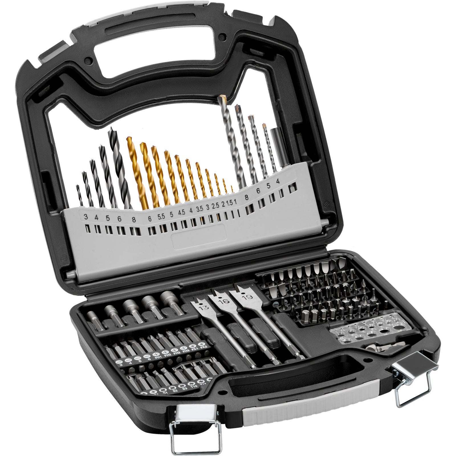 Juego De 22 Brocas Y Puntas KWB - Para Metal Y Madera, Incluye Caja