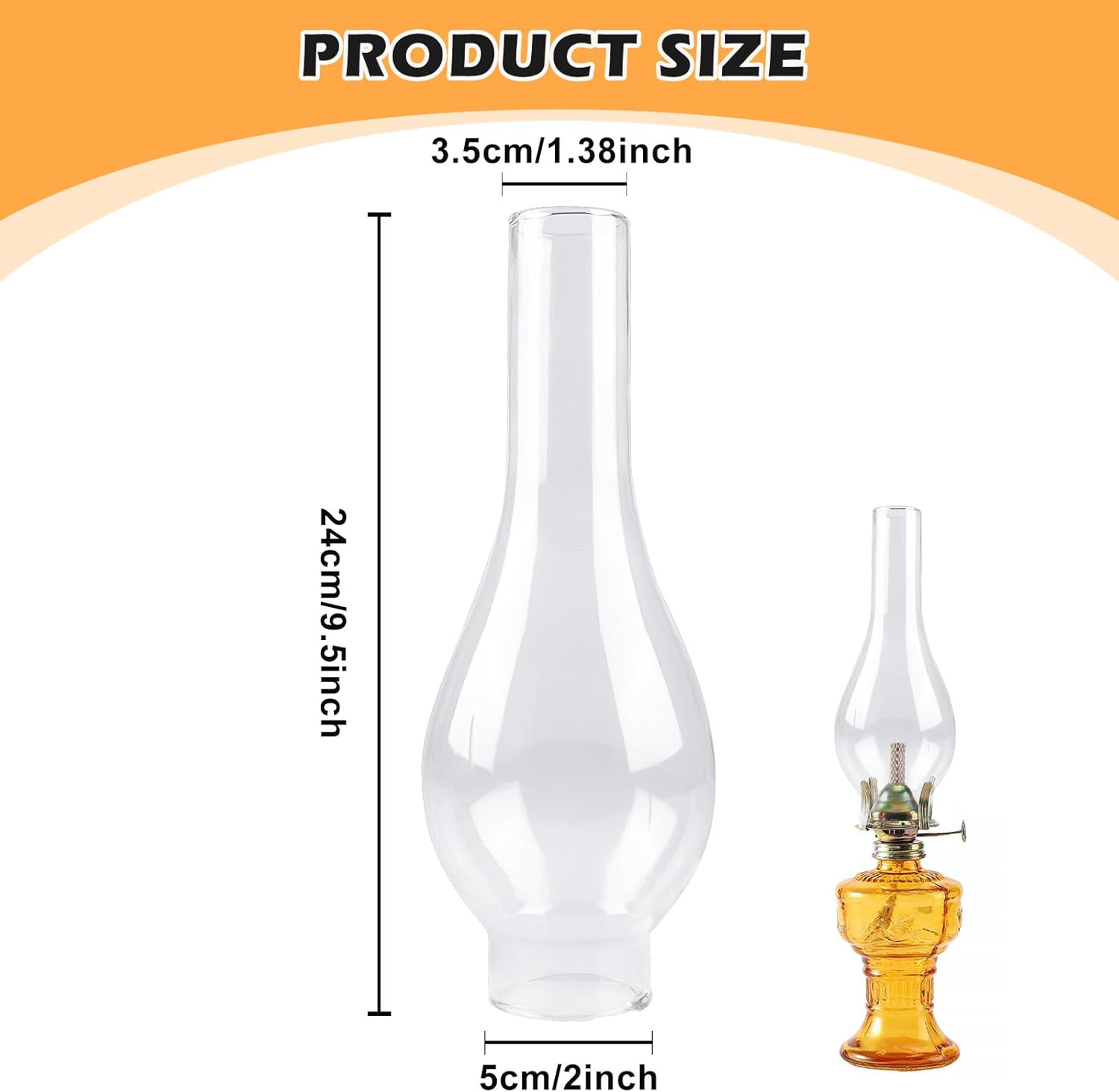 Iwobi 2 Pièces Mèche pour Lampe, Mèches de Rechange Lanterne Mèches