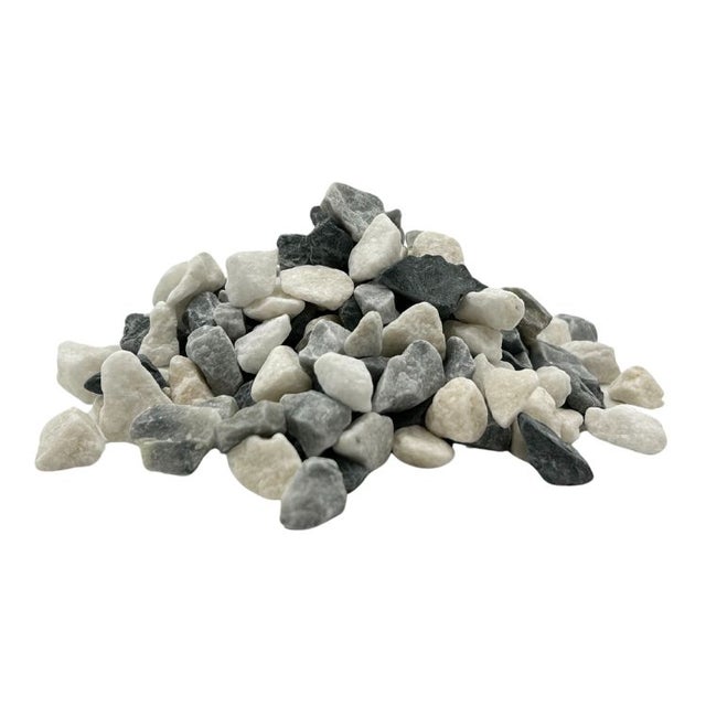 PACK Gravier Marbre Multicolore Sombre ø 8/16 mm + Géotextile = 3 Big Bag de Gravier (≃ 45m²) + Géotex 50m2 - Livraison PREMIUM