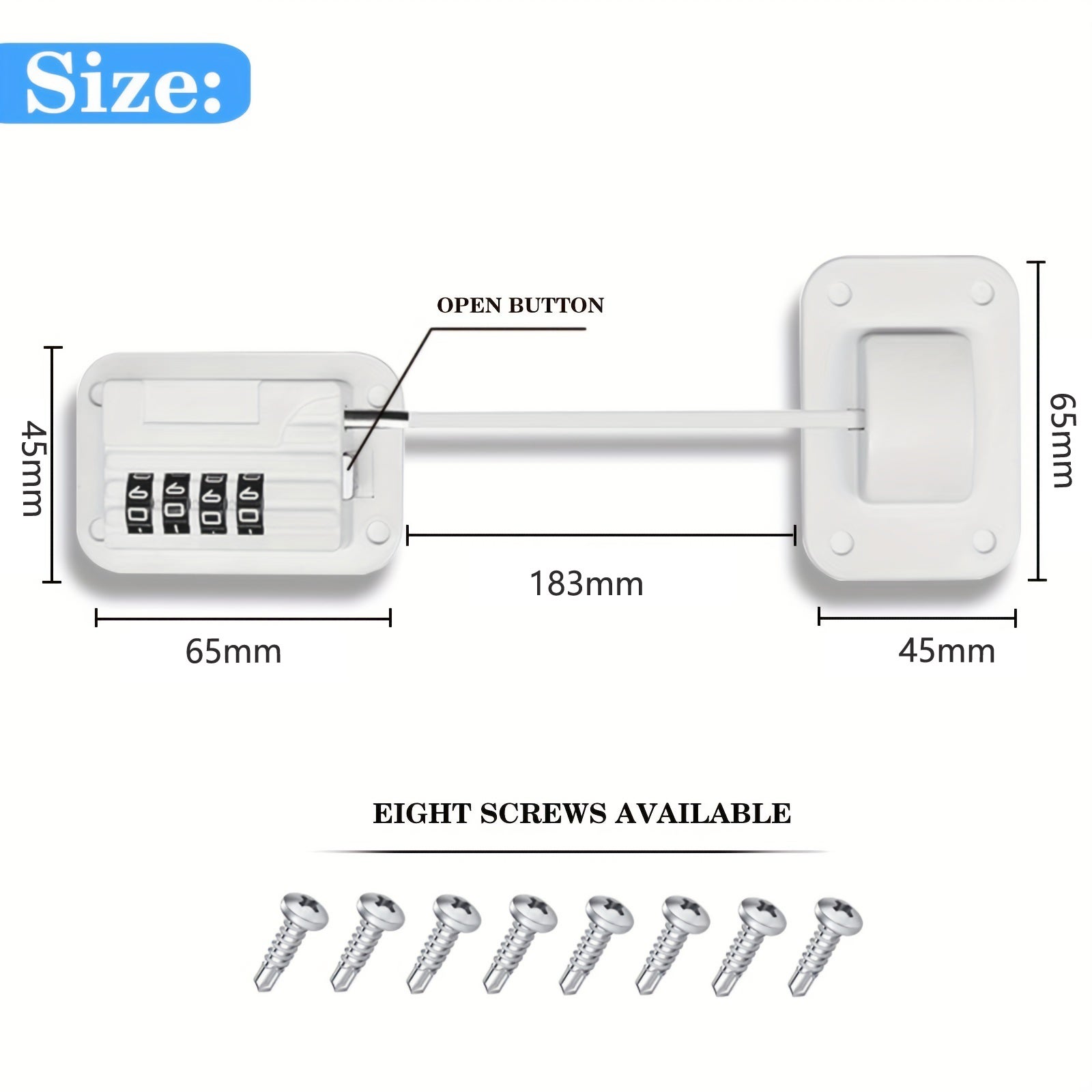 Chiusure Di Sicurezza Per Bambini Con Chiave - Blocca Frigoriferi, Armadi, Finestre E Cassetti - Foto 7