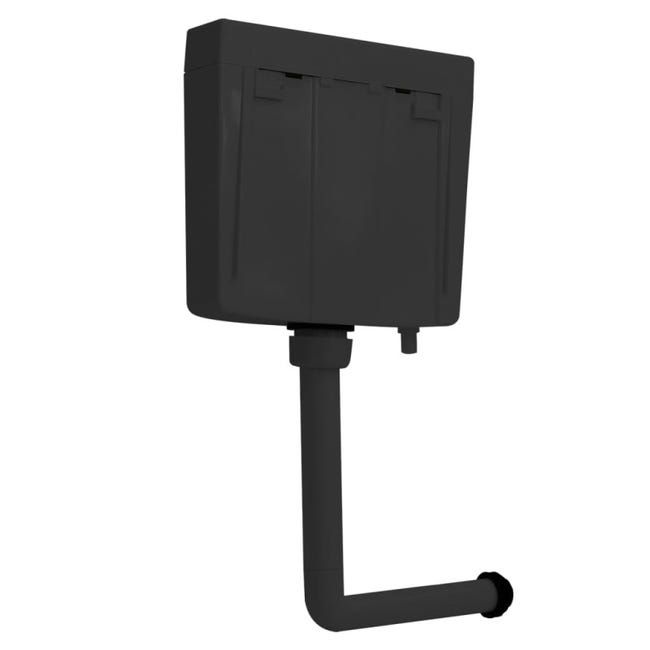 Sciacquone Wc Con Ingresso Acqua Dal Basso 3/6 L Nero Sciacquone Wc Con Ingresso Acqua Dal Basso 3/6 L Nero