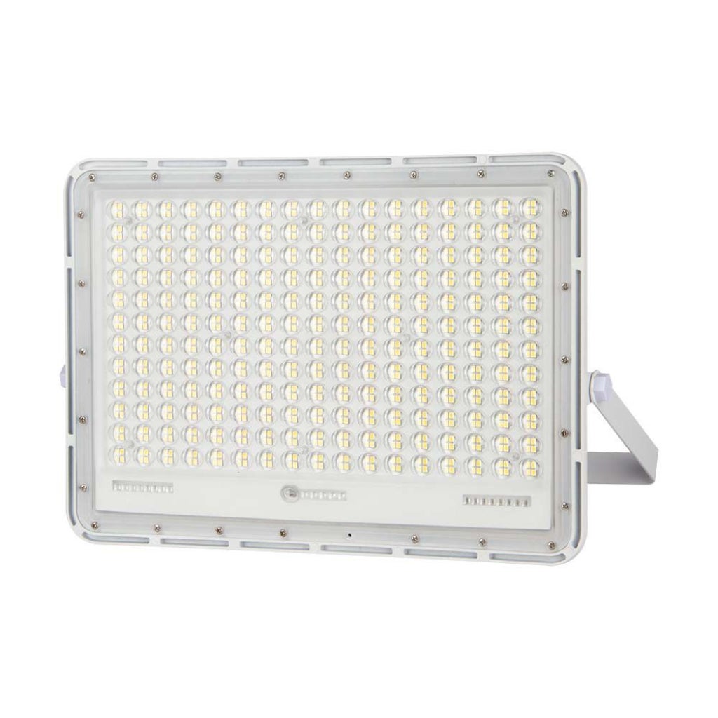 Reflektor LED z pilotem i panelem słonecznym, 30 W, wymienna bateria, kabel 3 m, kolor biały 6400 K - 6