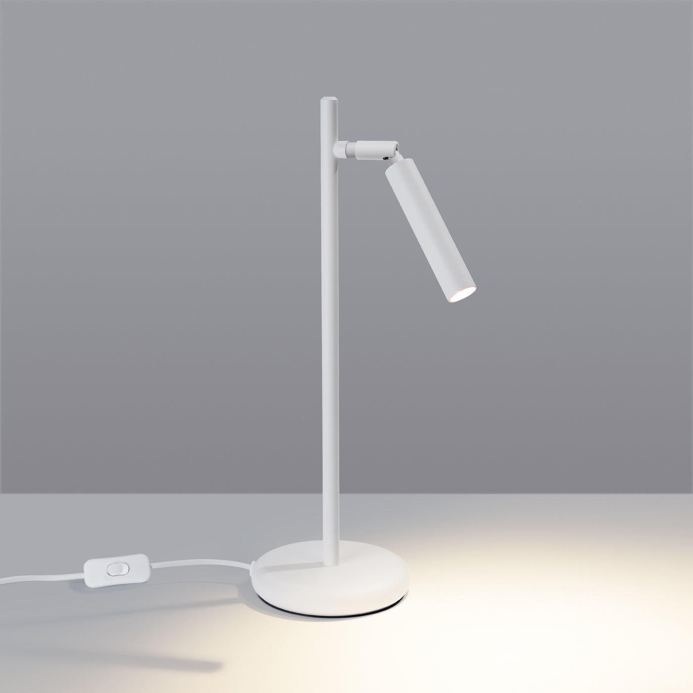 Lampa biurkowa BRILL biała LED 3000K - 14x20x43cm Sollux