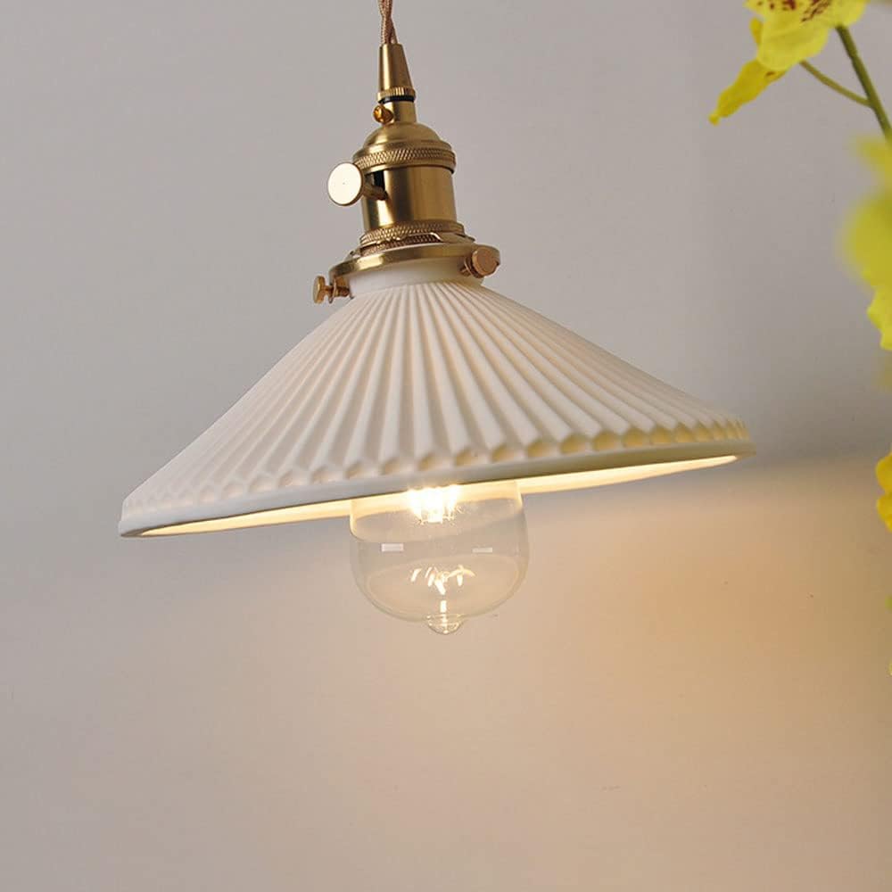 Applique murale en métal avec abat-jour en céramique – Lumière chaude LED 12 W - 6