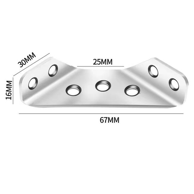 10 Conectores Universales De Esquina Para Muebles, Soporte De Esquina En ángulo Para Muebles De Madera, Conector De Fijación En ángulo, Soporte De Esquina Para Marco De Soporte Triangular Para