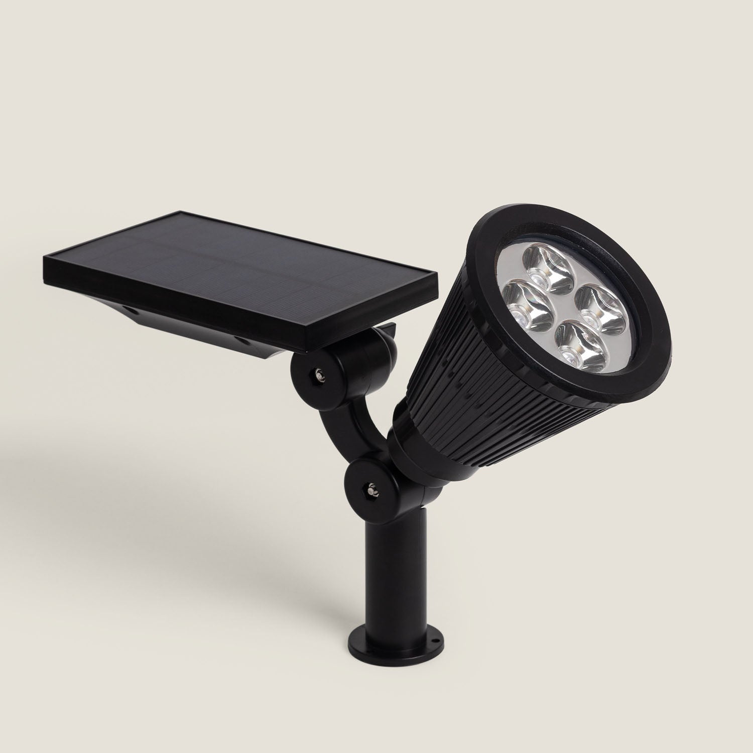 Foco Solar Exterior LED com Espeto Meillion , 3000K Branco quente, ABS,Alumínio,PC, IP65, 200lm - 2