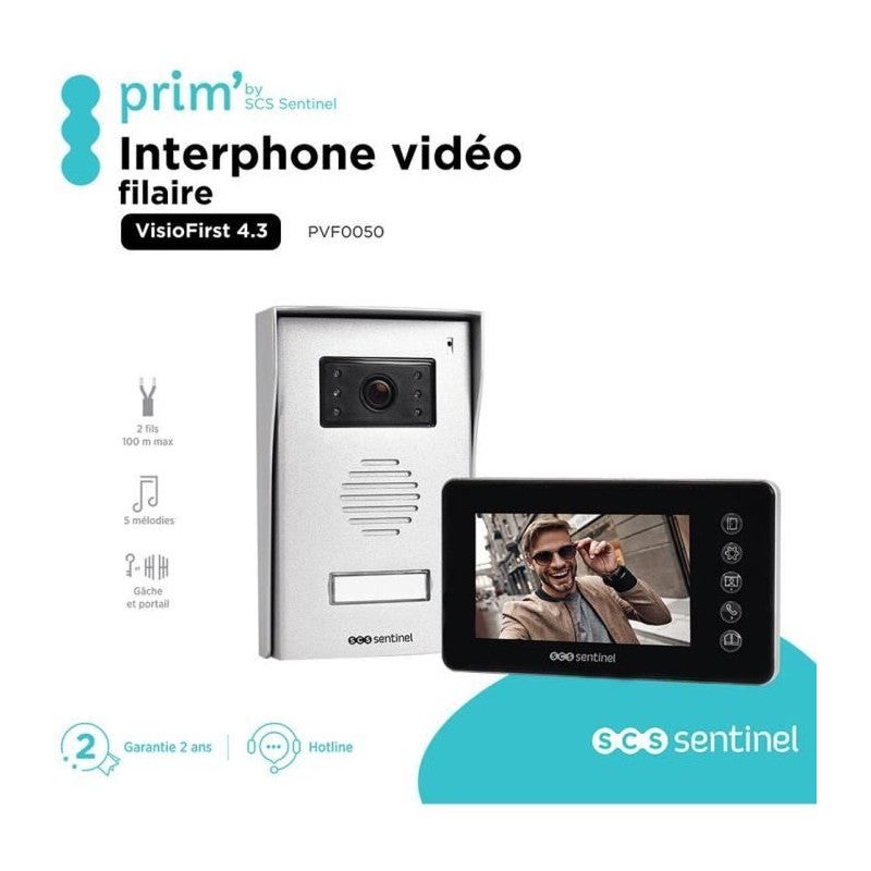Interphone vidéo filaire - VisioFirst 4.3 - SCS SENTINEL - 5