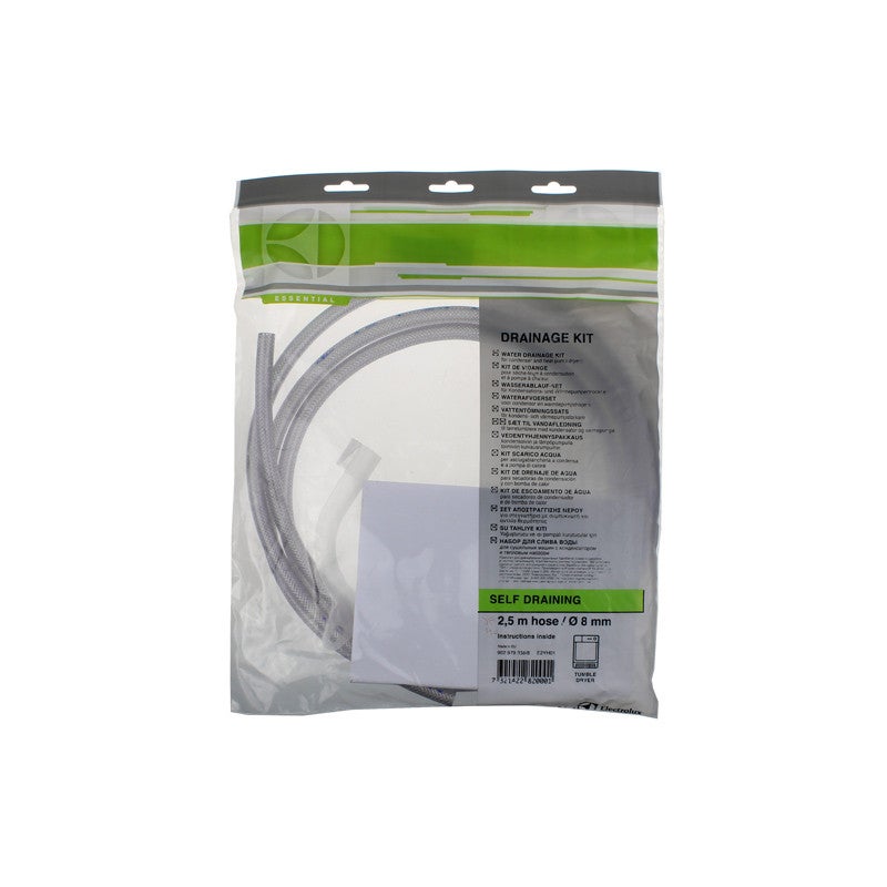 MyLifeUNIT Tuyau De Vidange Pour Machine à Laver, Kit D'extension De Tuyau De Vidange Avec 1 Adaptateur D'extension Et 2 Colliers De Serrage, 2 Pieds