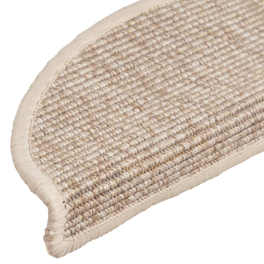Tapis d'escalier autocollants 15 pcs | Paillasson d'escalier 56x17x3 cm Beige clair CFW310778 - 7