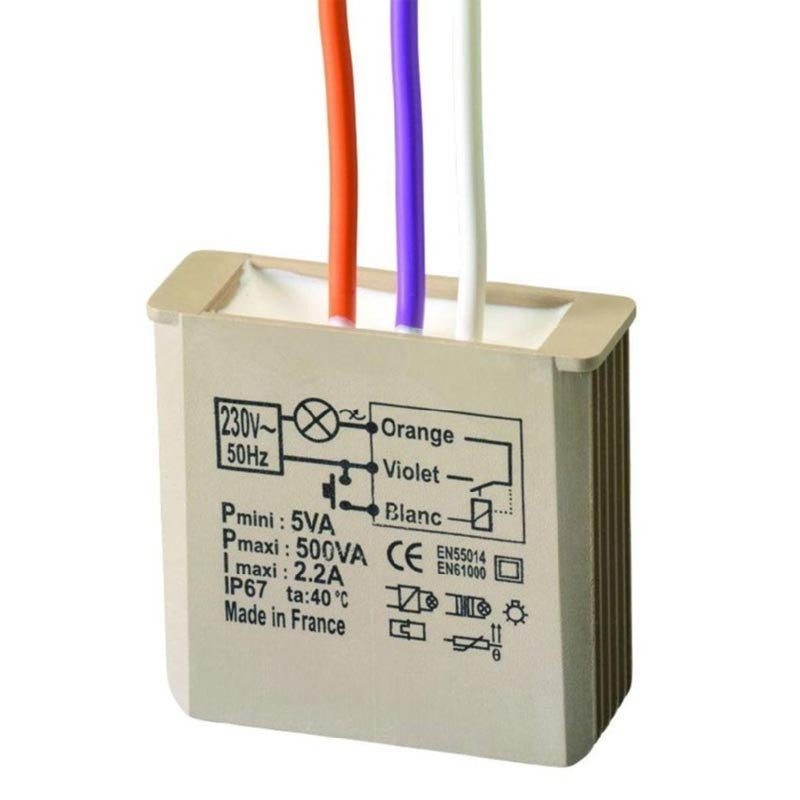 YOKIS - Télérupteur Encastré 500W - MTR500E - 4