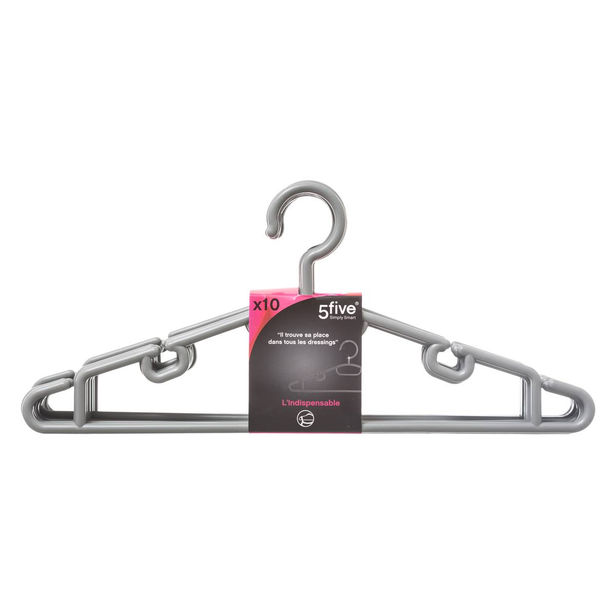 Lot De 8 Cintres Antidérapants Plastique