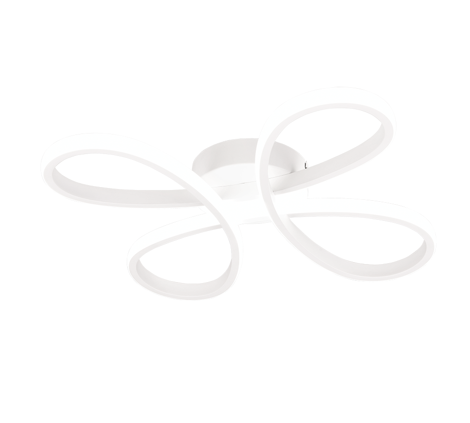 Lampa sufitowa wisząca Fly biała LED 22W 4000K 2600lm nowoczesna wym: 7 x 40 x 40 cm metal Trio